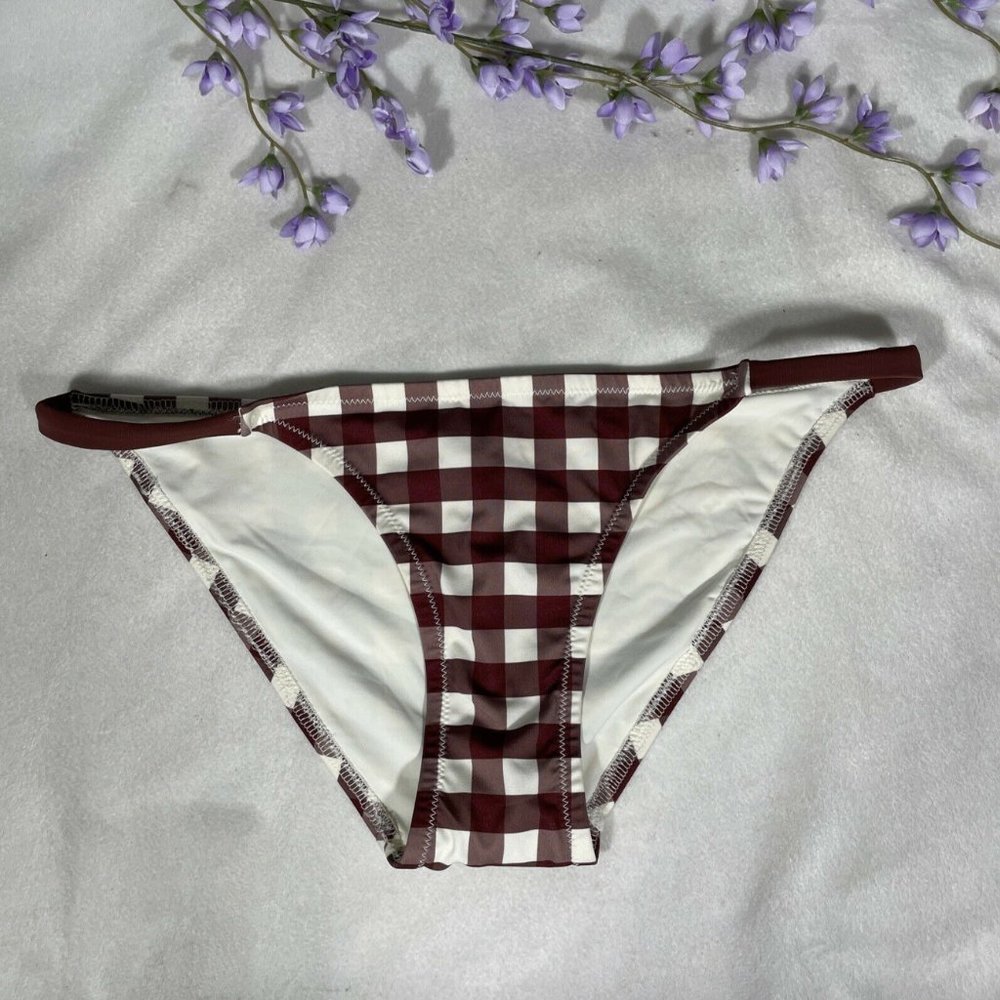 NEW $88 Solid & Striped Gingham Bikini‎ Bottoms